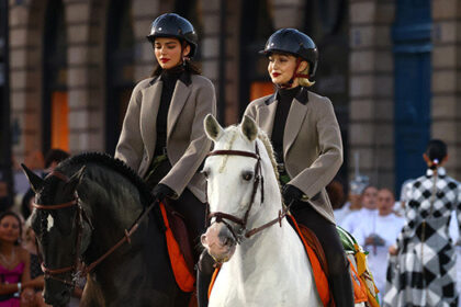 kendall-jenner-and-gigi-hadid-ride-horses-down-the-catwalk-of-vogue-2024-world-show